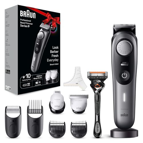 BRAUN シリーズ9 BT9420 Braun BT9420 Series 9 Electric Beard Trimmer for Men with 10
