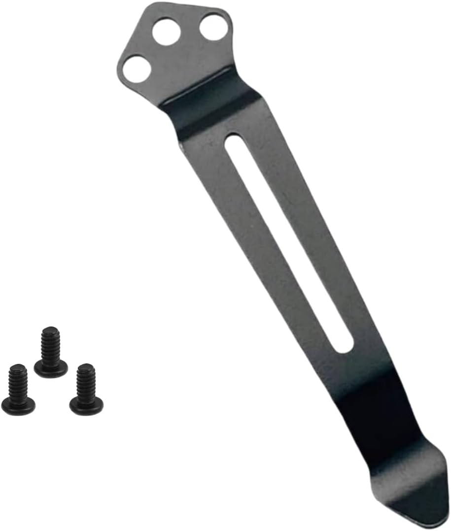 1x Black Deep Carry Pocket Knife Clip Replacement Tools Accessories + 3 Pocket Knife Screws Portable for Benchmade 535