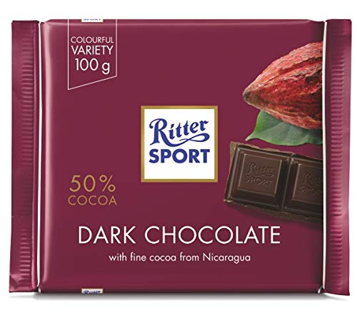 Ritter SportDark Chocolate 50% Cocoa 100g/3.52oz (Pack of 2)Rainforest AllianceRainforest AllianceRainforest AllianceRainforest Alliance