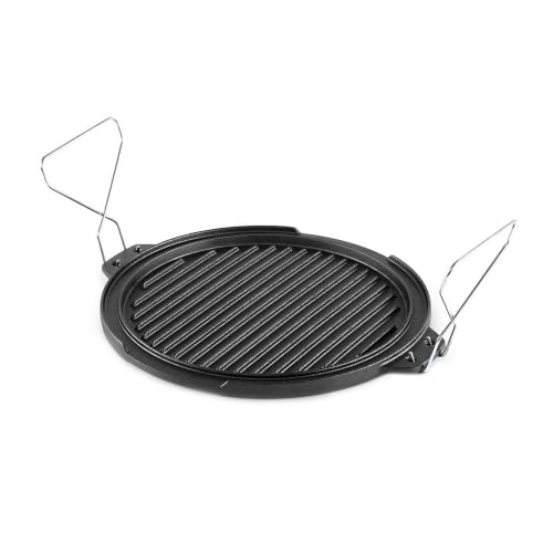 GSI Outdoors Guidecast Round Griddle, 12 in, Dual-Sided Cast Iron