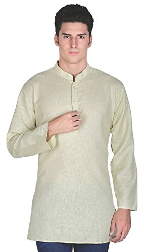 Camisa kurta de algodón para hombre ideal para ocasiones casuales y verano