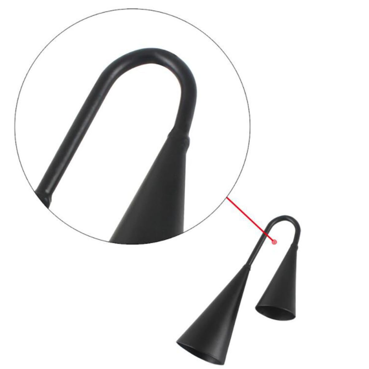 BESTonZON 2pcs Cheering Bell Cowbells Metal Double Cowbells Musical Instrument for Classroom