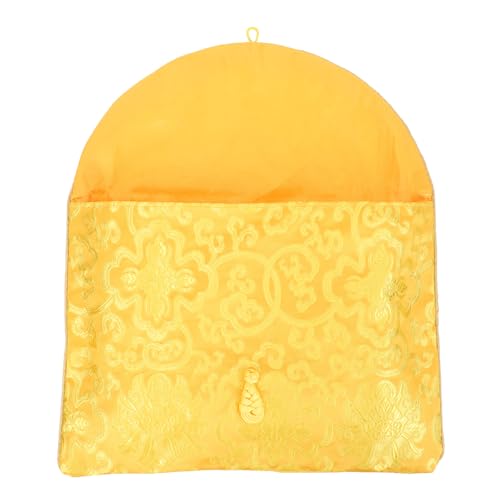 LOORGVEL シルク刺繍ファイルポーチ 経文収納ポケット 祝儀袋風和風封筒 仕けポーチ 書類整理用プレミアム経典袋