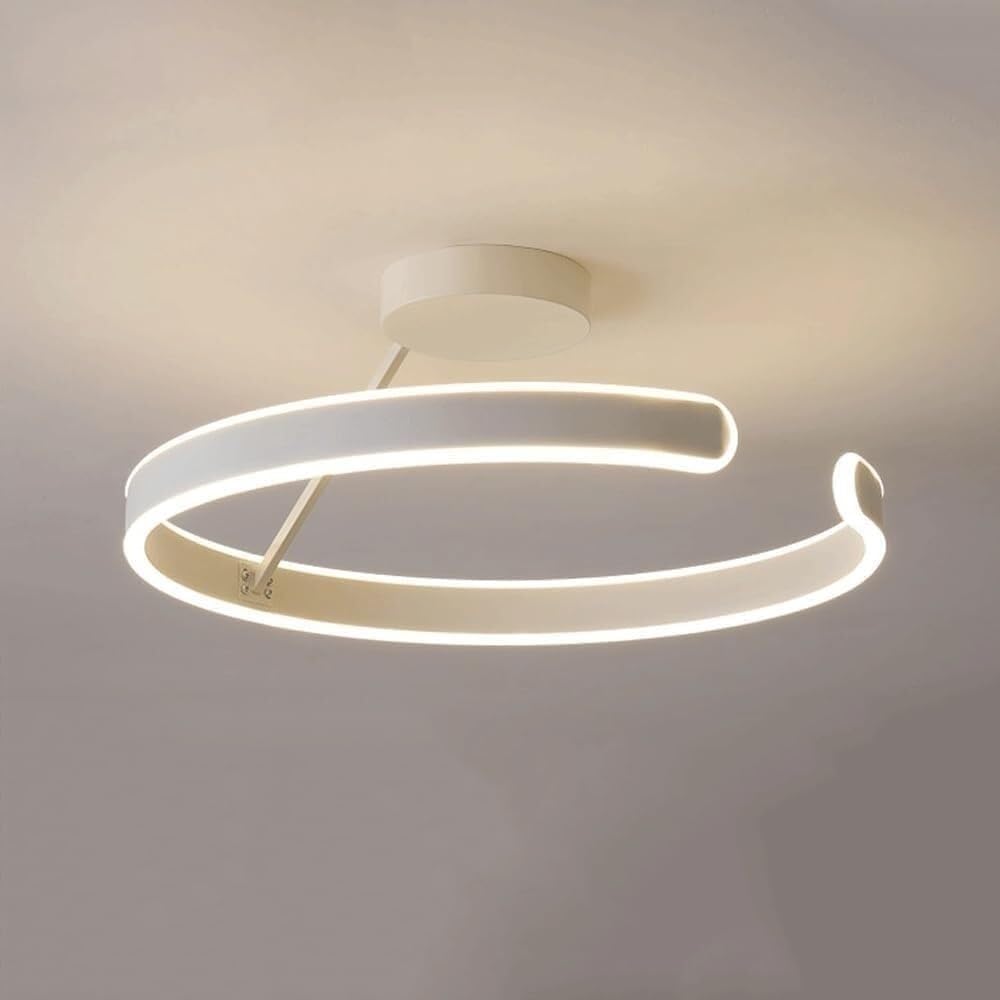 Lámpara de techo LED regulable con diseño de anillo acrílico para el dormitorio y salón modern