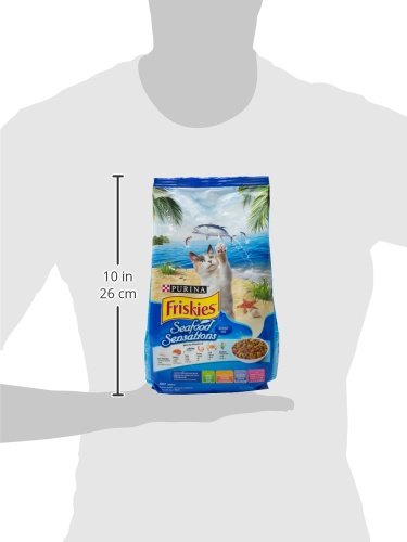Image of FRISKIES Purina Friskies Seafood Sensation Adult Dry Cat Food from Nestle, 450 G, 1 Count