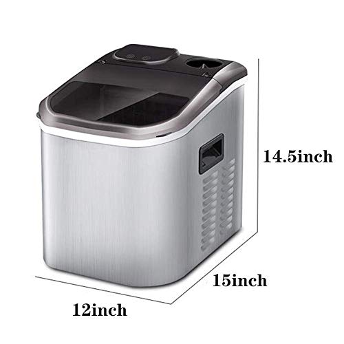 Máquina automática para hacer hielo con pantalla LCD acero inoxidable miniatura 7