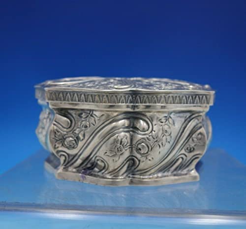 Gebruder Dingeldein German Sterling Silver Box Oval Scalloped Rococo (#6743) #TOP28