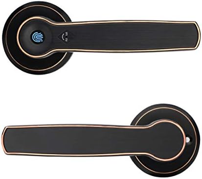 Smart Keyless Door Lock with Biometric Fingerprint ,Mechanical Handle Lock Suitable for Home, Hotel ,Apartment,School & Interior Door