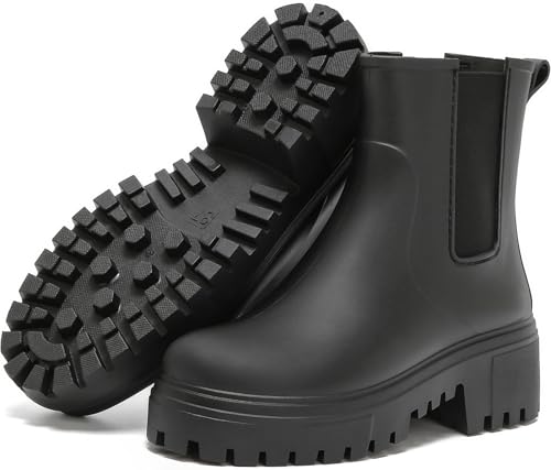 Bkiborkb Women’s Waterproof Rain Boots