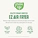 GreenLife 4.5QT Air Fryer, Mechanical Dial Controls, PFAS-Free Ceramic Nonstick Drawer, Adjustable Temp & Timer, LED Indicator, Oil-Less Cooking, Dishwasher Safe, Compact Family Size, Blue