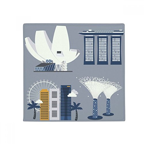 Tapis de sol singapour antidérapant carré 50x50 cm en polyester diythinker - 2