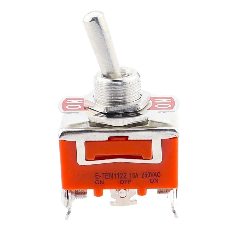 Interrupteur à bascule E-TEN1122 SPST 6 broches pour circuits électriques