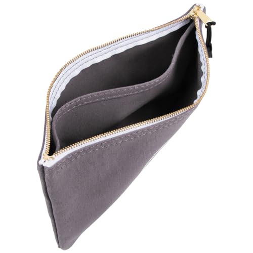 Klein Tools Bolsa com zíper 55578 com divisória, tela nº 10, 17 x 30 cm, organizador de bolsa de ferramentas resistentes, multiuso para ferramentas de artesanato