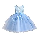 [Cousannory] ドレス 子供 発表会 水色 女の子 ワンピース 140 長袖 発表会 ドレス 女の子 チュチュ 幼児 子ども キッズ ドレス チュールドレス ベビードレス セレモニードレス 子供 ドレス ベビー服 フォーマル プリンセスドレス かわいい 発表会 結婚式 ピアノ 誕生日 入園式 パーティー(0109F-ブルー,150)