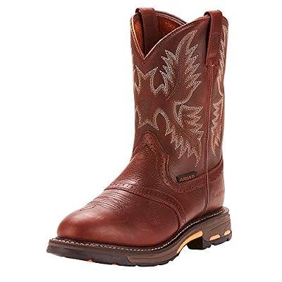 Ariat Men's Workhog Pull-On Work Boot, Dark Copper, 8.5 2E US