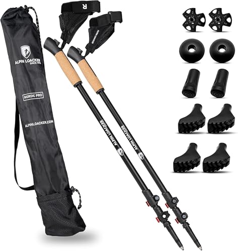 ALPIN LOACKER Bastoni leggeri nordic walking telescopico da donna e