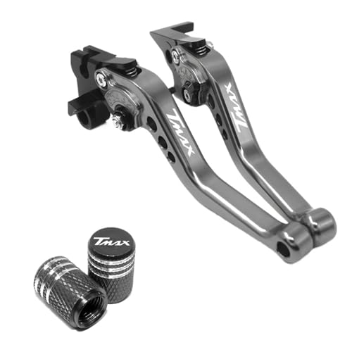 Palancas de freno CNC TMAX 500 juego de manetas ajustables con acabado anodizado anticorrosión