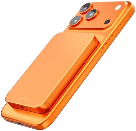 Magnetic Portable Charger – Industry-First Titanium Power Bank, 10,000mAh Ultra-Slim 0.5-Inch Design, 20W Fast Charging Battery Pack for iPhone 17/16/15/14/13/12/Air Series