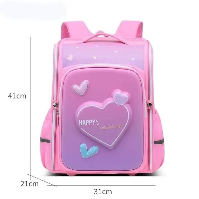 Image of Prancing Unicorn Children's Schoolbags Primary School Girls Boys Students Cartoon Unicorn Backpack Double Shoulder Bag For Girls Kids 6-7-8-9-10-12 Years Old Water-Resistant
