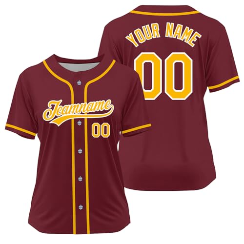 Camiseta de Béisbol Personalizada para Hombre, Mujer y Niños con Nombre y Número Bordados e Impresos miniatura 2