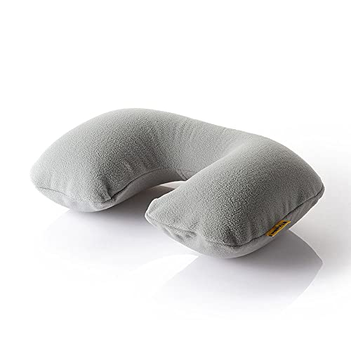 Travel Blue De Luxe Coussin de nuque avec housse polaire Gris Cover
