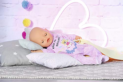 Zapf Creation 830574 BABY born Little Strampler rosa 36 cm - pastellfarbenen Puppenstrampler für 36 cm große Puppen – Bild 5