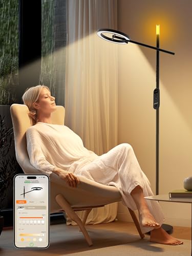 GLOWRIUM - Lâmpada de terapia de luz inteligente H1 10.000 Lux, l...