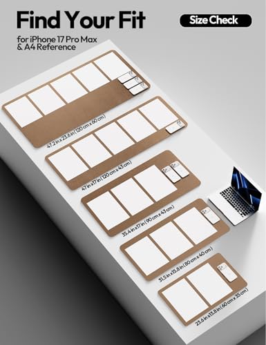 Image of YSAGi Leather Desk Protector, Office Mat, Large Mouse Mat, Non-Slip PU Leather Blotter, Laptop Pad, Waterproof Writing Pad for Office and Home (Bronze, 31.5 inch x 15.8 inch)