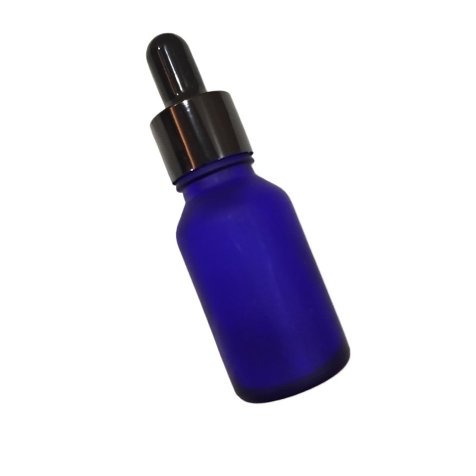 TRRYUIP Mini Pipette Dropper Bottle 6pcs Frosted Cobalt Blue Glass Dropper Bottle Empty Eye Pipette Bottles For Essential Oils Aromatherapy(With black dropper,50 ml)