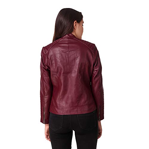 Image of Leather Retail Women's Solid Jacket