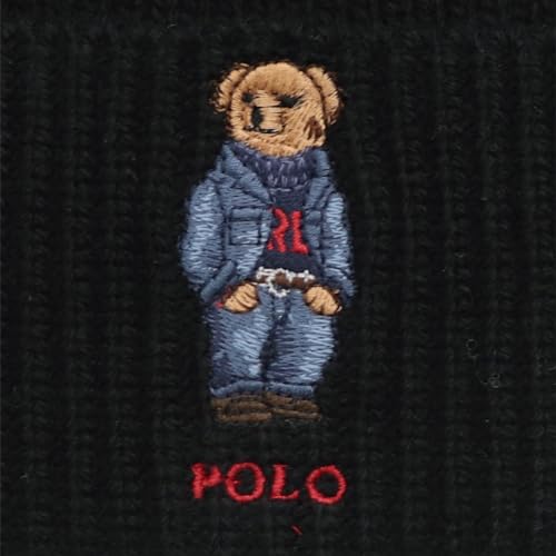 Image of POLO RALPH LAUREN Men's Solid Denim Bear Beanie