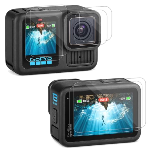 HSU �X�N���[���v���e�N�^�[ [6��] GoPro Hero 13�p �u���b�N | �E���g���N���A�����K���X�t�����g�X�N���[���v���e�N�^�[+�����K���X�����Y�v���e�N�^�[+�o�b�N�X�N���[���v���e�N�^�[�B