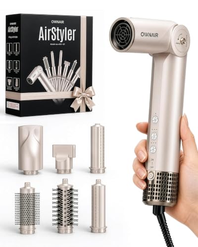 Ownair 6 In 1 Professional Air Styler for Women, 110000 RPM High ...