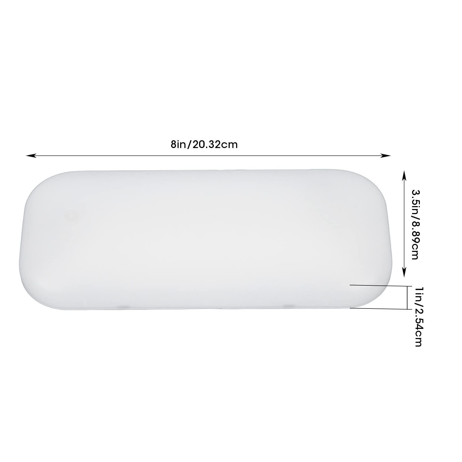Luci a LED per interni RV 12V, luce bianca calda a forma ovale 3000K, lampada da tetto 500LM per camper, camion, rimorchio, barca(With Swich)
