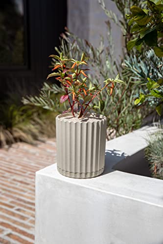Image of Veradek Demi Series Demi 6 inch Planter w /Tray - Sand, 2 Pack