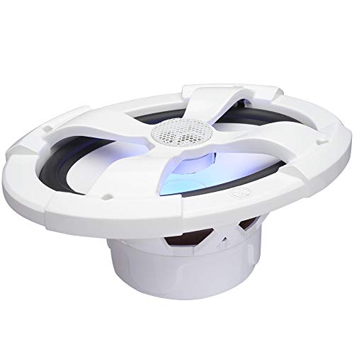 Image of PowerBass XL-69M - 6x9 Marine Coaxial Speakers with RGB LEDs - Pair