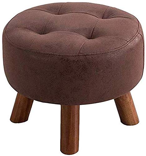 Reposapiés banco sofá DASHADAO taburete madera maciza salón 40x35cm 2