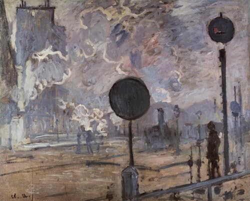 Gare Saint Lazare Claude Monet poster mural pour habiller un grand mur vide