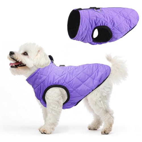 Image of SCENEREAL Dog Winter Coat - Warm Dog Jacket with Built-in Harness