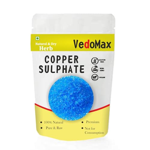 Image of VedoMax Neela Thotha - Tutia - Copper sulfate | Copper sulphate | - नीला थोथा (100 gm)