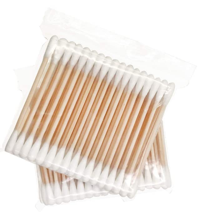 Tiny Stuffs (1000 PCS) 100% Pure Cotton Extra Soft Wooden Ear Buds Removing Ear Wax, Baby Care, Art & Craft - Ear Cleaning Eco Friendly and Biodegradable Wooden Cotton Earbuds-image-43