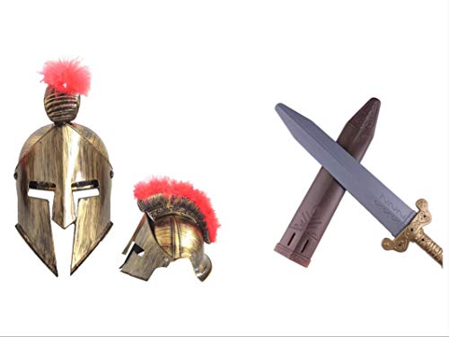 thematys Esparta Juego de Cascos y Trajes de Espadas para Adultos Carnaval...