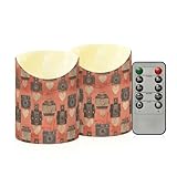 Künstliche Kerzen für den Innenbereich, wiederverwendbar, batteriebetrieben, für Schlafzimmer, Heimdekoration, flammenlos, 2 Stück, langlebig, batteriebetrieben, für Thanksgiving, Weihnachten, nahtlos