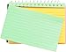 3-Pack Spiral Bound Colored Index Card Books, 3x5-Inch, Ruled, Perforated, Bright Colors: Canary-Cherry-Green-Blue, 50-Count per Book from Northland Wholesale. (3 Packs)