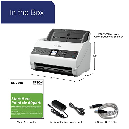 Epson DS-730N Network Color Document Scanner - image 8