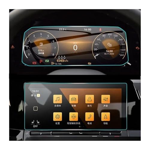 Protection écran navigation automatique Golf 8 verre trempé LCD GPS 2020-2023