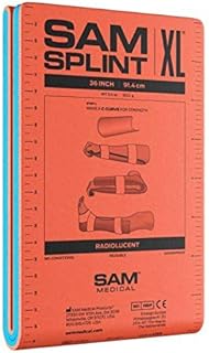 SAM Splint 36" XL Flatfold, Orange/Blue, Cut to Size