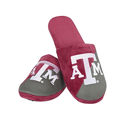 Image of FOCO Oklahoma Sooners NCAA Mens Team Logo Staycation Slippers