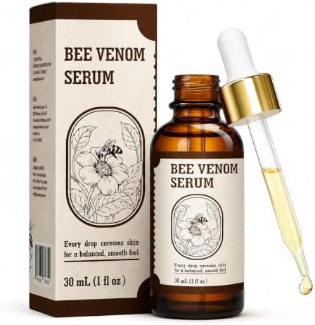 Bee Venom Face Serum with Centella & Hydrolyzed Collagen, 1 Fl Oz