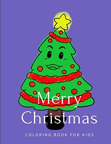 Merry Christmas coloring book for kids large 8.5" x 11" 102 page of 50 Christmas theme Illustrations